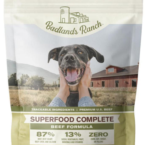 Badlands Ranch Air Dried Superfood Complete Beef Dog Food