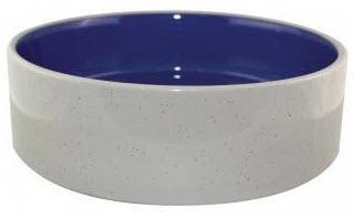 Ethical Spot Ceramic Dog Dish Blue 9.5"