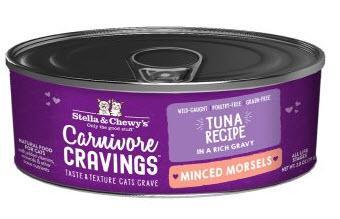 Stella & Chewys Cat Can Minced Carnivore Cravings Morsels Tuna