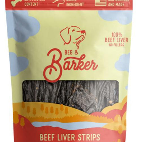 Beg & Barker Beef Liver Strip Dog Treats