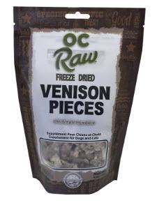 OC RAW DOG & CAT GRAIN FREE FREEZE-DRIED VENISON 4OZ