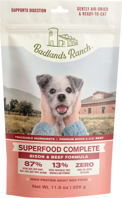 Badlands Ranch Complete Air Dried Superfood Bison & Beef Dog 24 oz
