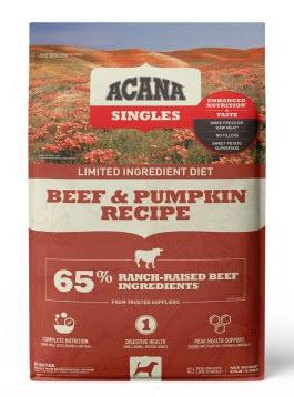 Acana Singles Limited Ingredient Diet Beef & Pumpkin Recipe Dog Food