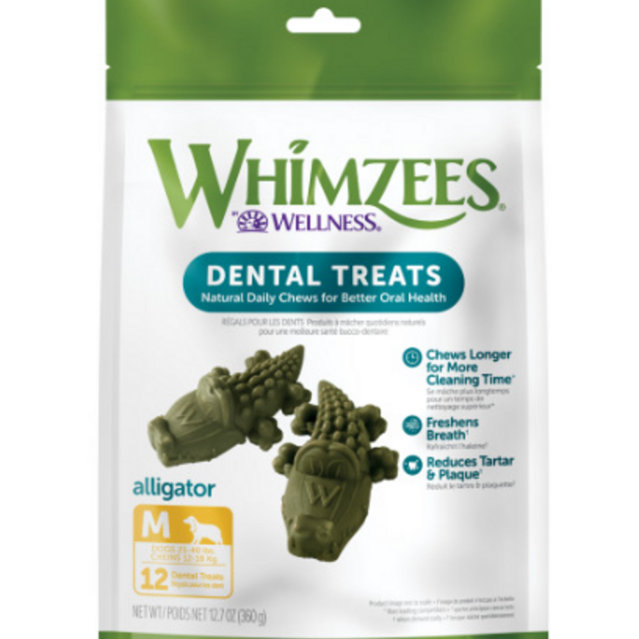 Whimzees Alligator Dental Dog Treats