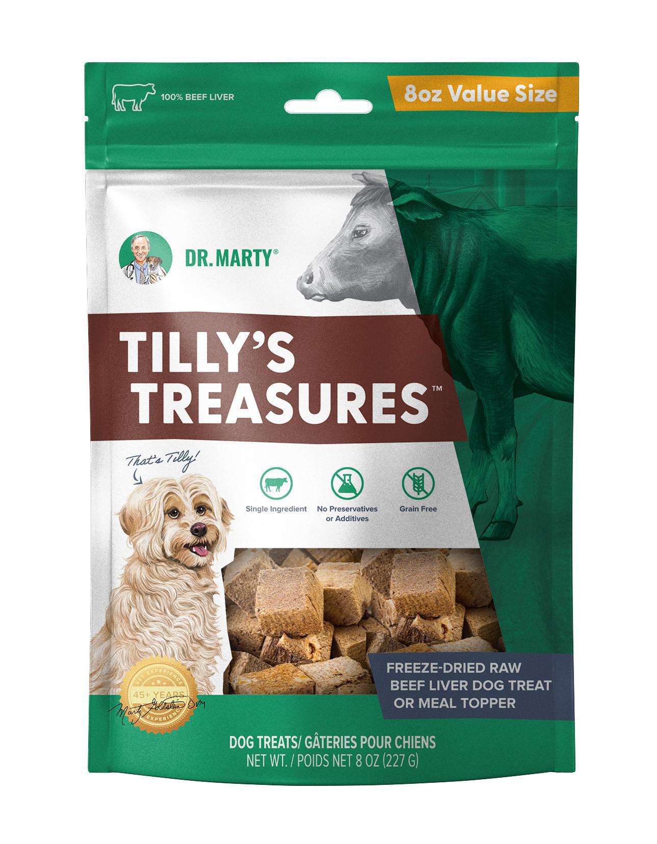 Dr. Marty Tilly's Treasure Beef Liver Dog Treat 4oz