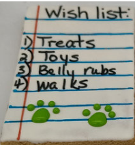 Puppy Christmas Wish List Large