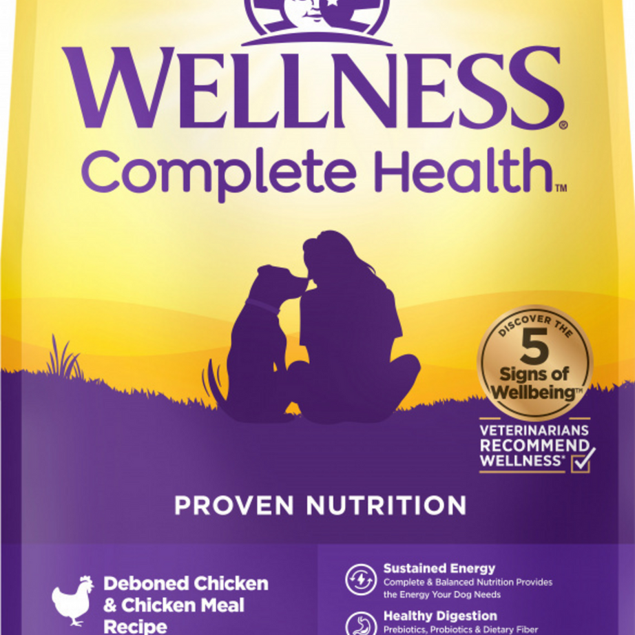 Wellness Complete Health Natural Adult Grain Free Deboned Chicken and Chicken Meal Recipe Dry Dog Food