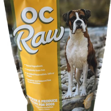 OC Raw Dog Chicken & Produce