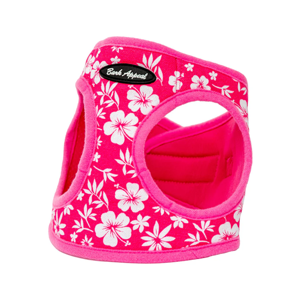 Bark Appeal Hibiscus Step In Harness, Pink