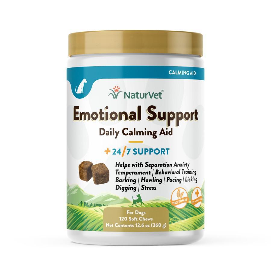 Naturvet Emotional Support - Wheat Free Calming Aid Dogs - 120 soft chews