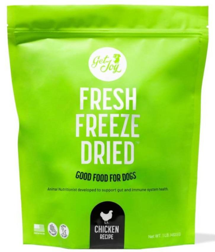 Get Joy Fresh Freeze Dried Raw Chicken Dog Food 16 oz