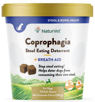 NaturVet Coprophagia Deterrent + Breath Aid Soft Chew 70 Ct