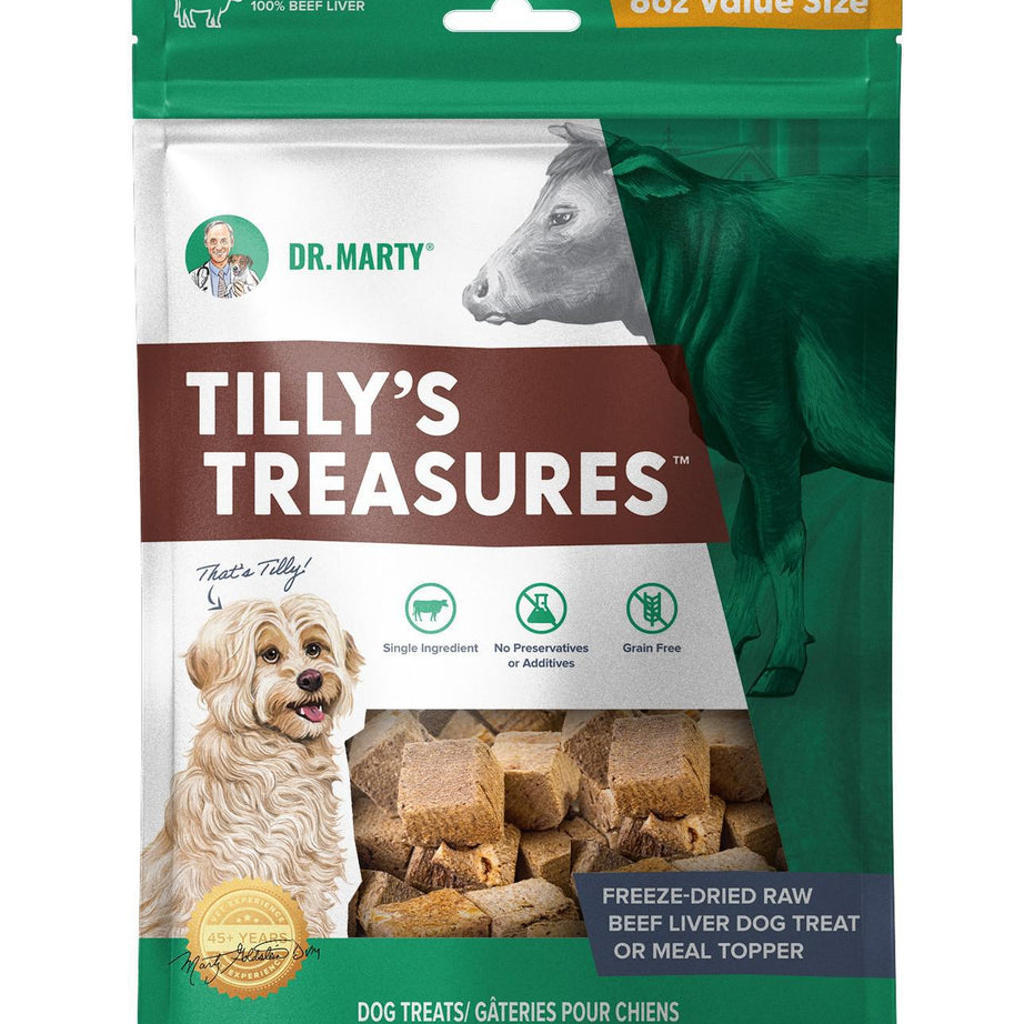 Dr. Marty Tilly's Treasure Beef Liver Dog Treat 4oz