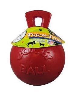Jolly Pets Tug-N-Toss Mini 3" Red