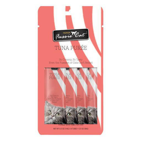 Fussie Cat Treat Puree Tuna Aspic 4 Pack