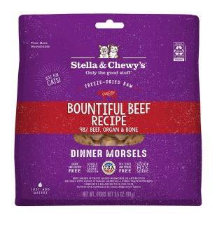 Stella & Chewy's Freeze Dried Bountiful Beef Recipe Dinner Morsels Cat Food
