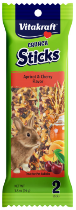 Vitakraft Crunch Sticks Apricot & Cherry Flavor for Rabbits