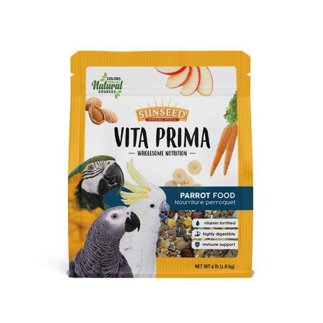 Sun Seed Vita Prima Parrot Bird Food 4lb