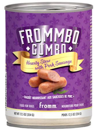 Fromm Dog Can GF Frommbo Gumbo Stew Pork Sausage