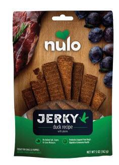 Nulo treats Jerky Strip duck/Plum 5oz