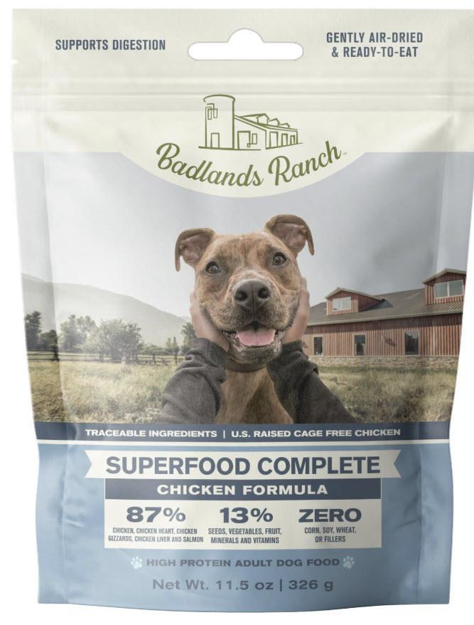 Badlands Ranch Air Dried Superfood Complete Chicken Formula Dog 11oz