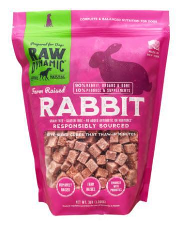 Raw Dynamic Frozen Dog Food Rabbit