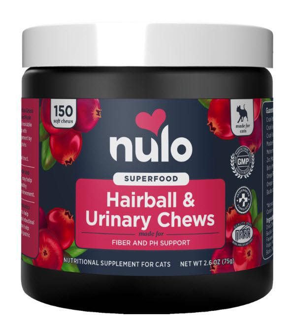 Nulo Superfood Hairball and Urinary Supplement Chews for Cats