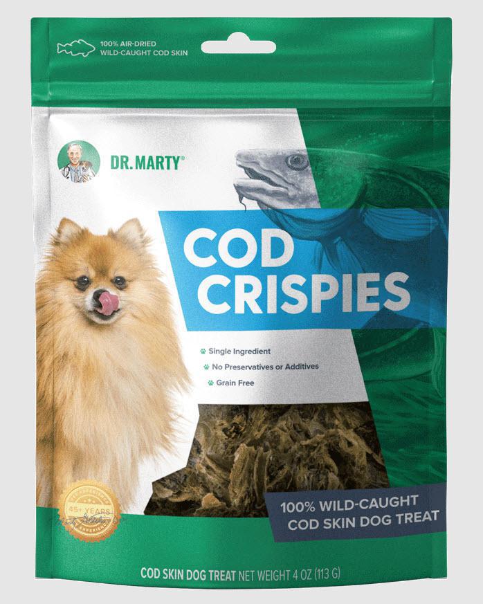 Dr. Marty Cod Crispies Dog Treat  4 oz