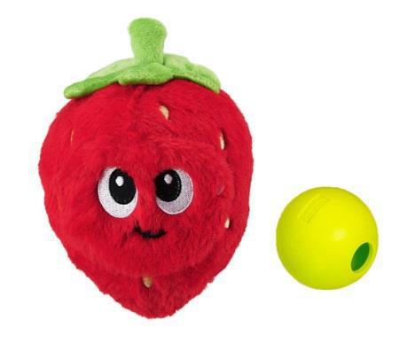Outward Think N' Thrive Fruity Finds Dog Toy Red