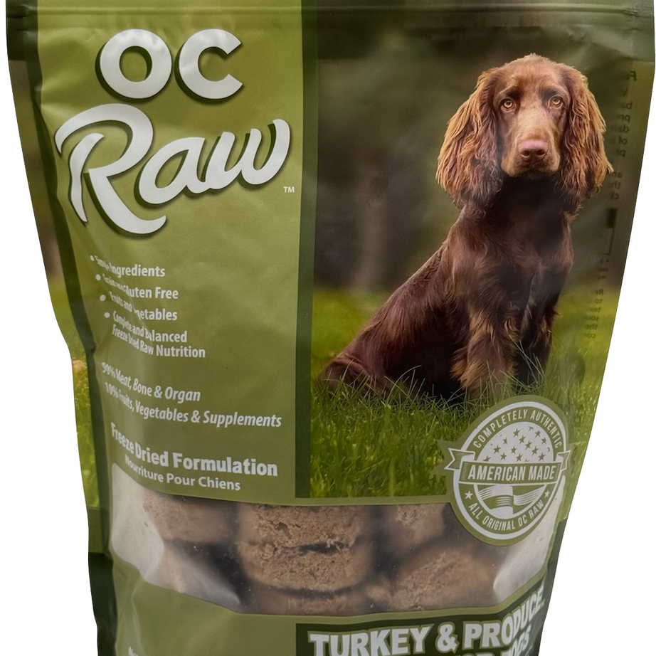 OC Raw Dog Food FD Turkey & Produce Sliders