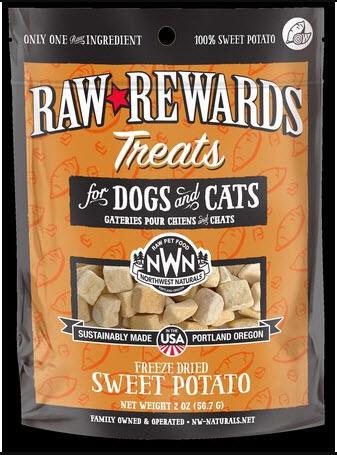 Northwest Naturals Dog Treat FD Raw Rewards Sweet Potato 2 oz