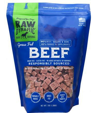 Raw Dynamic Frozen Dog Food Beef