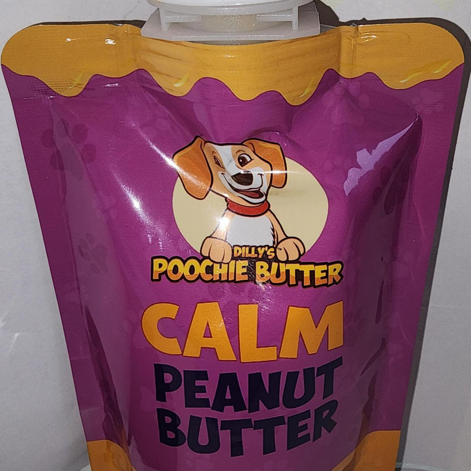 Poochie Butter Calm Peanut Butter No CBD/Hemp 4oz Squeeze