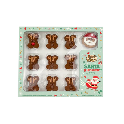 Bosco and Roxy Santa and Reindeer Prepackaged