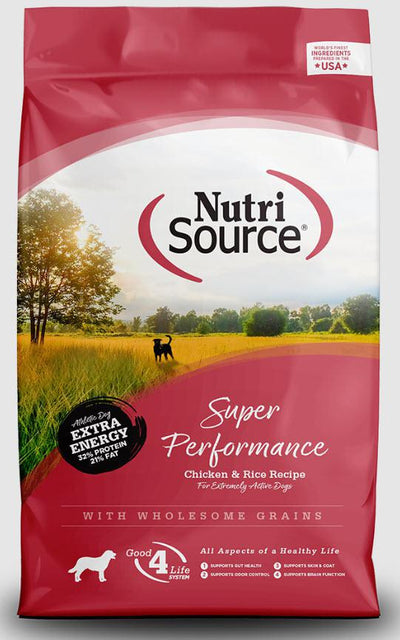 NutriSource Dog Dry Super Performance Chicken & Rice 40#