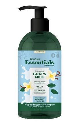 Tropiclean Essentials Shampoo Goat's Milk 16 oz