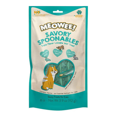 Meowee! Savory Spoonables Cat Treats Tuna, Chicken, & Duck