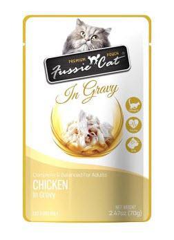 Fussie Cat Premium Chicken in Gravy 2.47oz Pouch