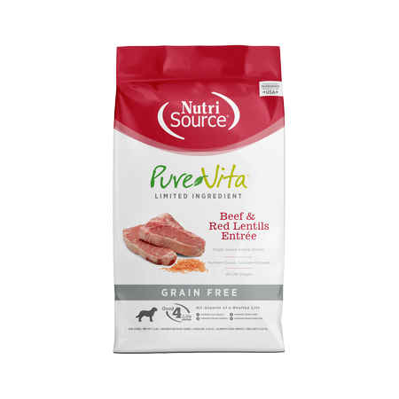 Nutri Source Pure Vita LTD ingredient Beef & Red Lentils Entrée