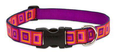 Lupine 1" Collar 16"- 28" Adj Ruby Cube - Retired
