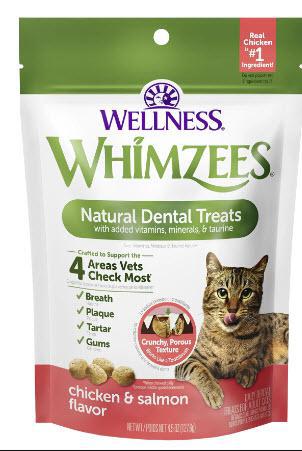 Whimzees Cat Treat Dental Chicken & Salmon 2 oz