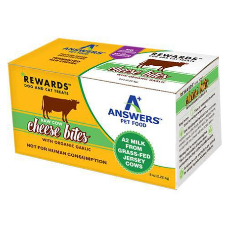 ANSWERS FRZN RAW COW MILK CHEESE TREAT GARLIC