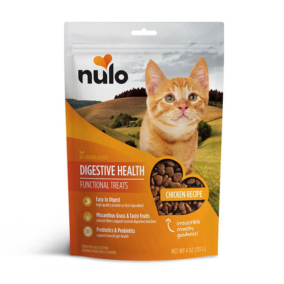 Nulo Digestive Health Chicken Recipe Cat Treats 4oz Bag