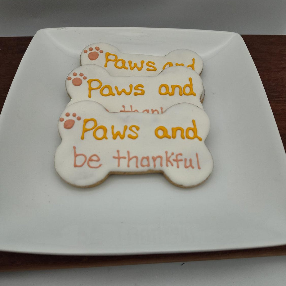 Paws and Be Thankful Bones Large