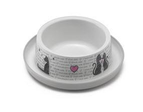 Moderna Cats in Love Dish 1.5 Cup