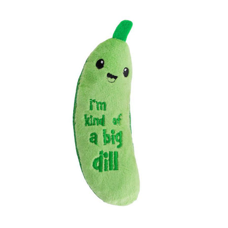 Petstages Crunchy Pickle Kicker Dental Health Catnip Toy