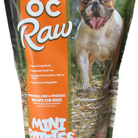 OC Raw Dog Chicken, Fish & Produce