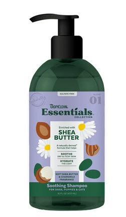 Tropiclean Essentials Shampoo Shea Butter 16 oz