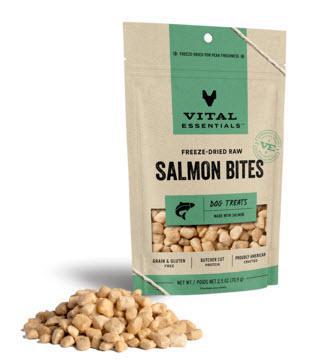 Vital Essentials Dog Treat FD Bites Raw Salmon 2.5 oz