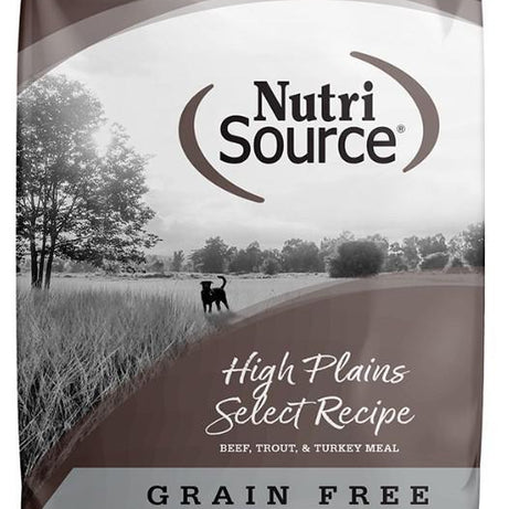 NutriSource Dog Dry GF High Plains Select Beef & Trout